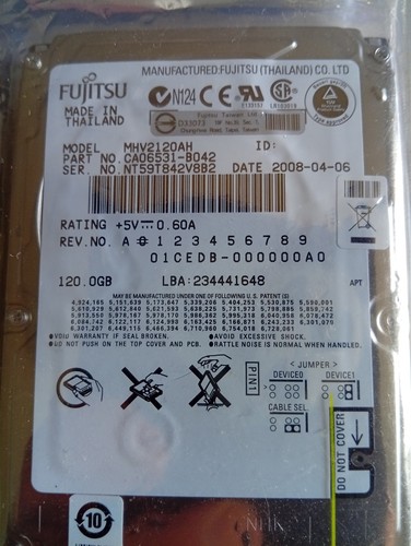 Fujitsu festplatte mhv2120ah - fujitsu,