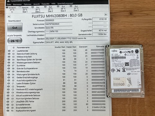 Fujitsu sata hdd - gb,
