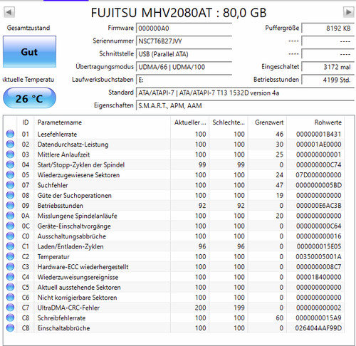 Ide fujitsu mhv2080at - 80,