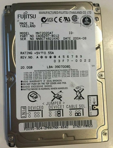 Fujitsu mht2020at 20gb - mht2020at,