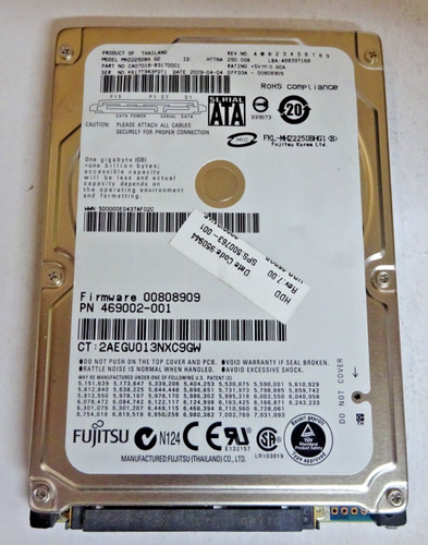 Fujitsu 250gb mhz2250bh - *mhz2250bh, *