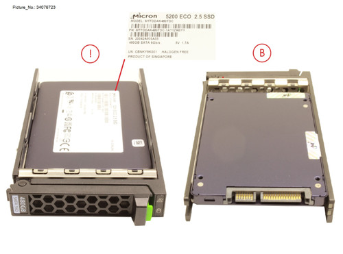 Fujitsu primergy 480gb ssd - fujitsu, 6g