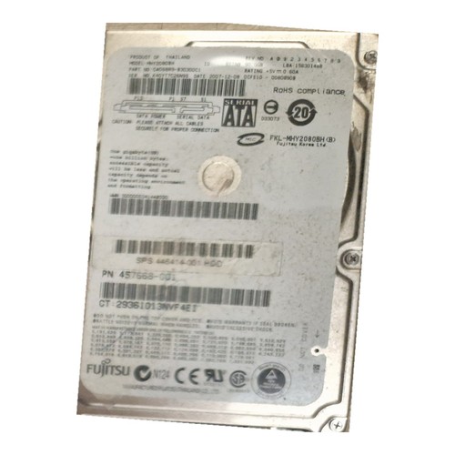 Fujitsu mhy2080bh 80gb - mhy2080bh, 2,5"