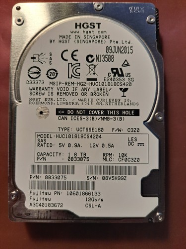 Hdd 1 8tb sas12g hgst - 1,8tb,