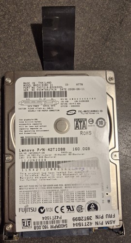 Fujitsu lenovo hdd 160 - lenovo, 2,5