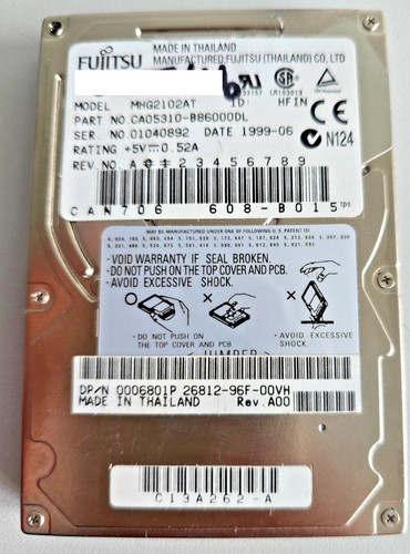 Fujitsu mhg2102at 10gb pata - fujitsu,