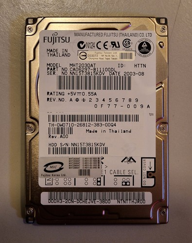 Festplatte fujitsu 30gb - fujitsu,