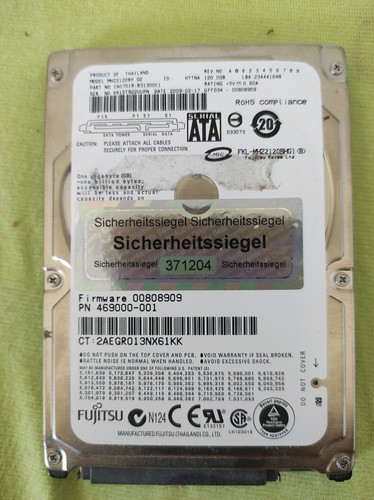120 sata fujitsu mhz2120bh - sata,