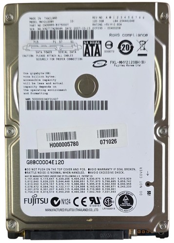 Fujitsu 120 gb hdd - fujitsu,