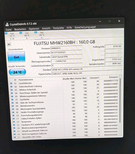 Fujitsu mhw2160bh 160gb - fujitsu,